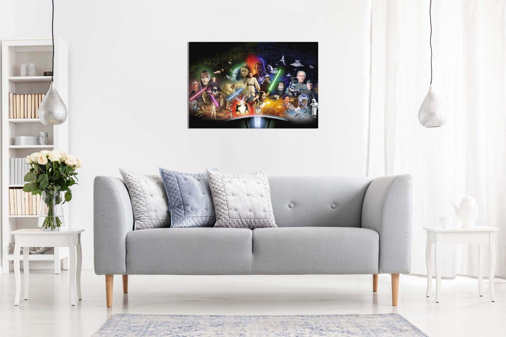 Star Wars, Film Collage, Kunstdruck, A0 91x61cm (36x24in)