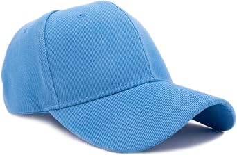 Classic Plain Baseball Cap Casual Trucker Dad Hat for Workout and Outdoort Activities Sky-