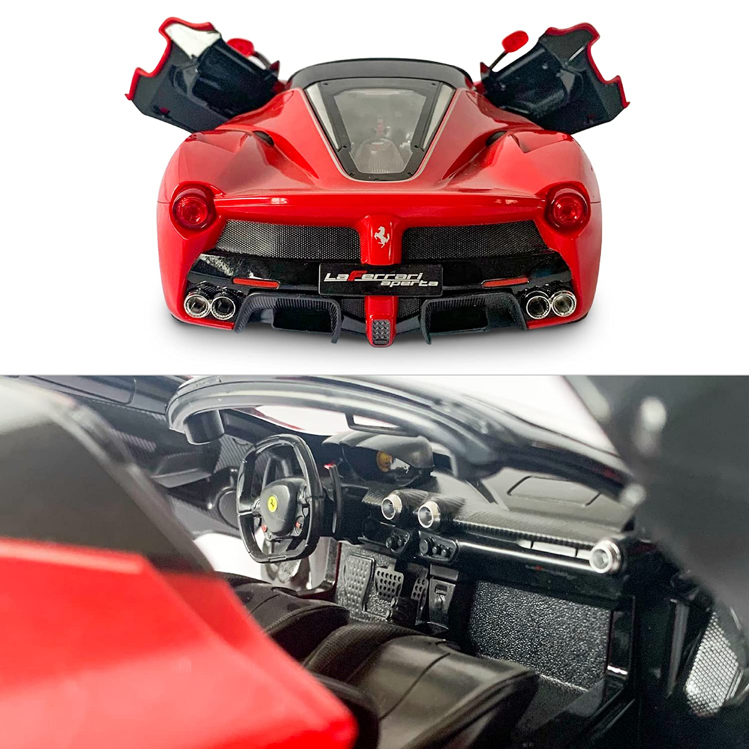 Mondo Motors, FERRARI LAFERRARI APERTA, Modello in Scala 1: 14, fino a 10 km/h di Velocità, Auto Giocattolo per Bambini 63447