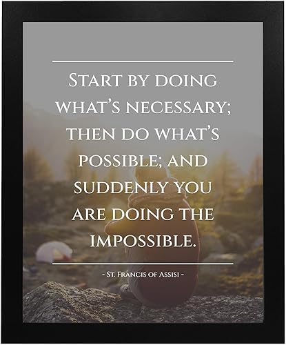 Miniatura 5 de Start By Doing - Inspirational Wall Decor, Motivational Natural Wall Art Is A Great Quotes Photo Print For Living Room Decor, Office Decor, Library,
