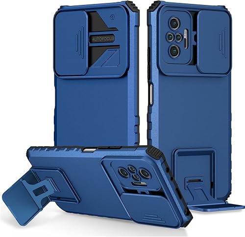 Miniatura 10 de Funda para cámara de lente deslizante para Xiaomi Redmi Note 10 4G10S con soporte incorporado, resistente a prueba de golpes de cuerpo completo caso