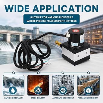 Stroke Linear String Pot Encoder Sensor Draw Wire Encoder Accurate Installation Switch Encoder for Cylinder Testing Machine