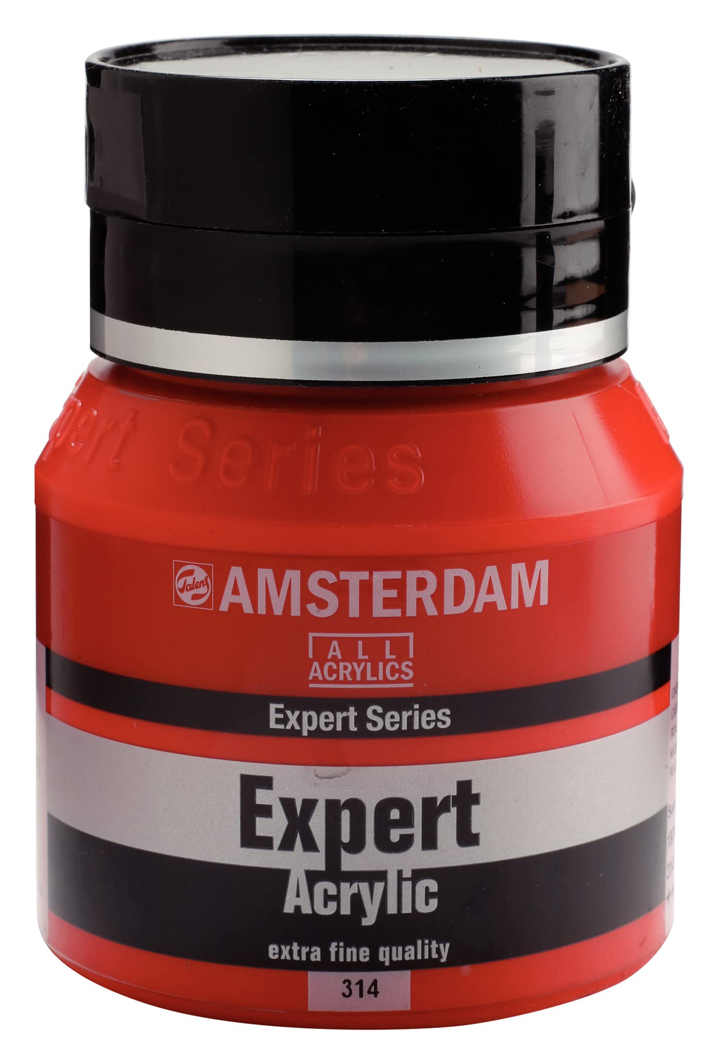 Amsterdam Cadmium Red Medium Expert Series Acrylic Paint Jar - 400 Ml - 314 - Heavy Body - High Pigmentation - Artist Quality - Made In Netherlands