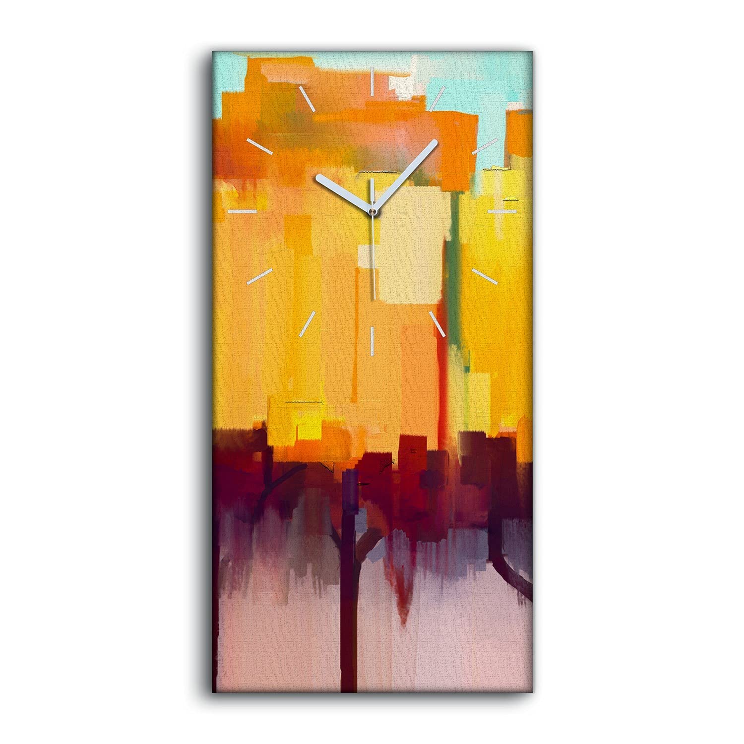 Horloge sur Toile paysage coloré pour illuminer la déco du salon moderne