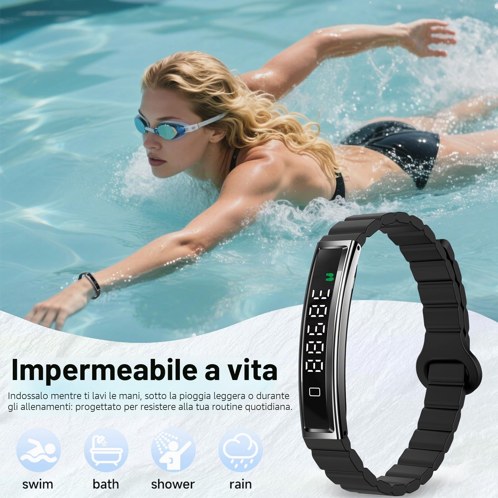 Efolen Smartwatch Donna con Chiamate, 1.19" AMOLED Orologio Smartwatch, 110+ modalità Sportive con SpO2/Sonno/Contapassi, Impermeabile IP68 Fitness Tracker per iOS Android Oro rosa