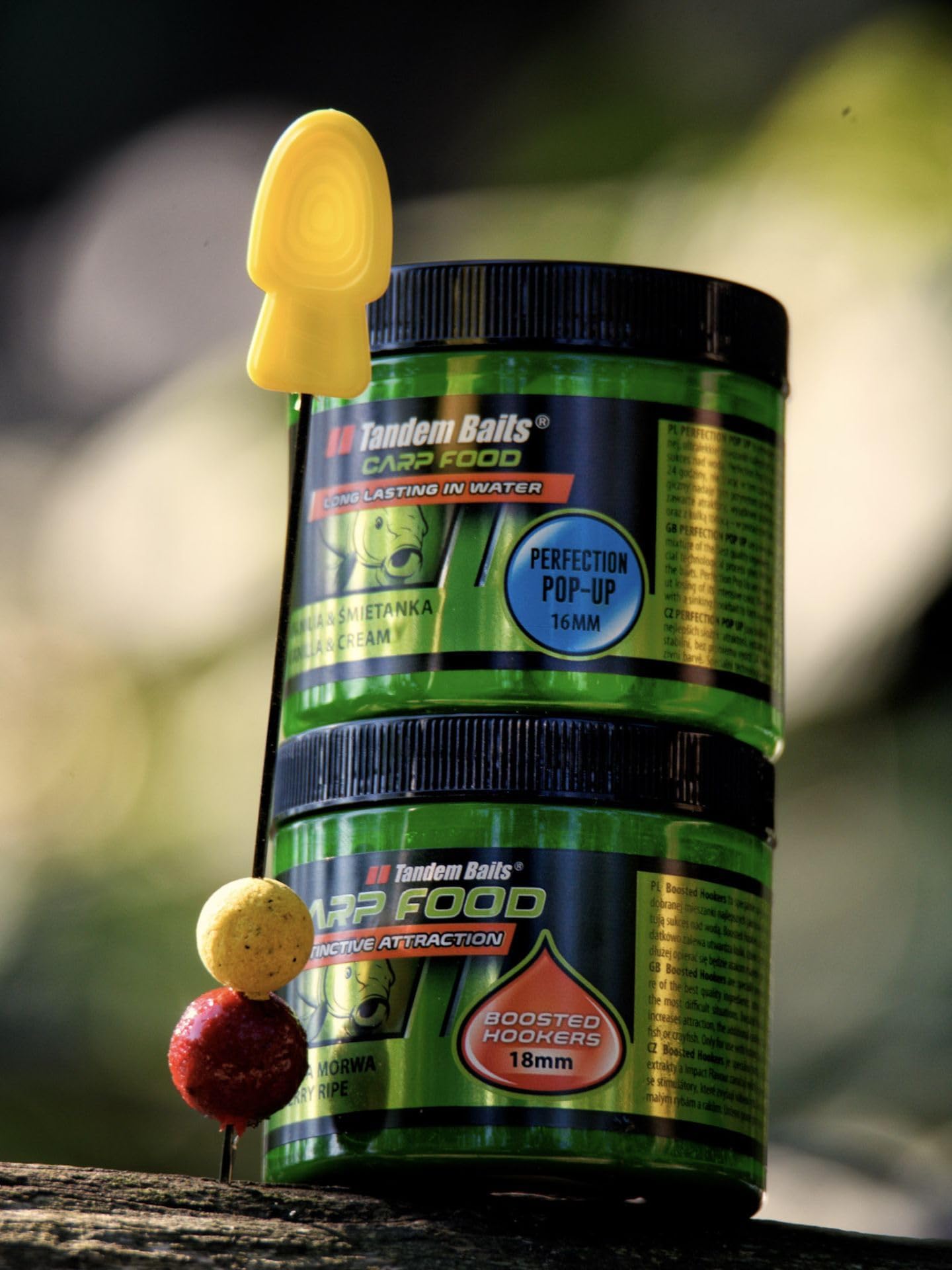 Tandem Baits 22er-Set Carp Hook Baits Box XXL Köder-Set | Mini Pop Up Boilies 12 mm | Pop Up Boilies 16 mm | Diffusion Booster Attraktor | Karpfen Angeln Karpfenzubehör Profis & Hobby-Angler