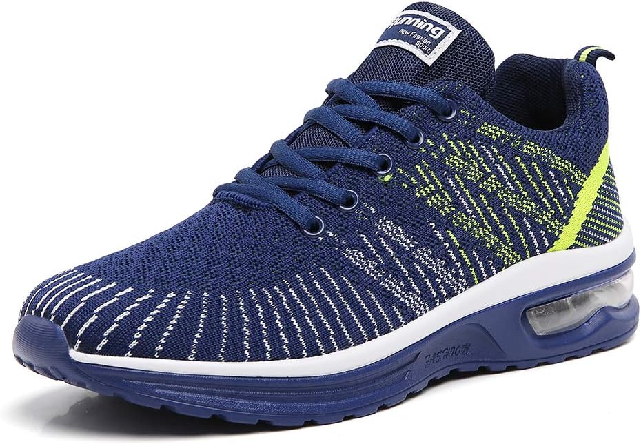 Ezkrwxn Women Sport Running Shoes Athletic Tennis Walking Sneakers Mesh Breathable Comfort Gym Runner Jogging Shoes Blue Size 8