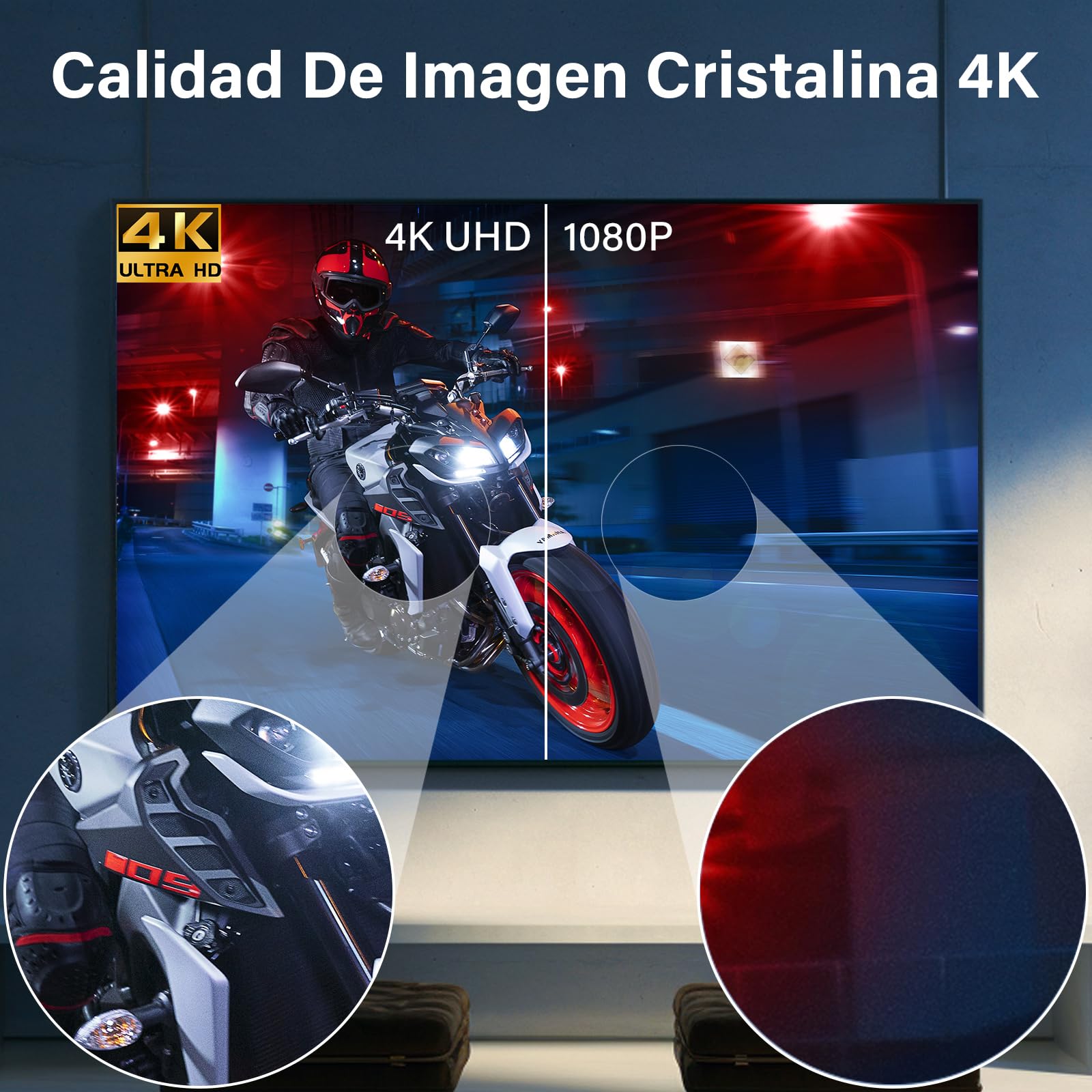 Antena TV Interior,2026 Antena HD Potente con Amplificador Ajustable recepción 360° Base Magnética Resistente para,Cobertura de la señal de TV en Abierto de 450km,Compatible con 4K 1080P DVB-T/DVB-T2