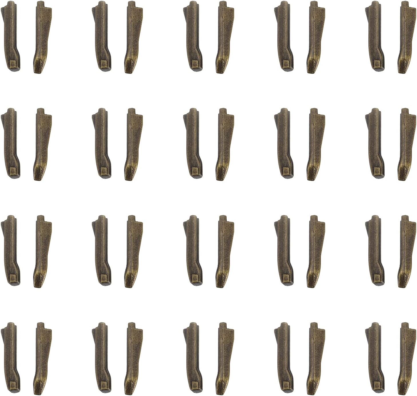 uxcell 20 Sets Double Open Zipper Repair Latch Kits, 5