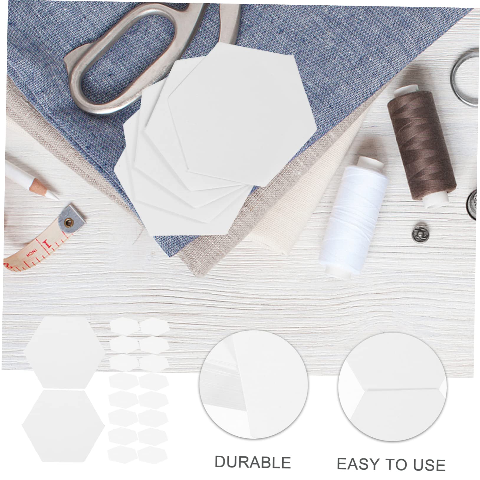 Gadpiparty 3 Set Carta Esagonale Decorativa Strumenti Per Patchwork Riutilizzabili Per Progetti Artigianali E Fai Da Te Leggeri E Facili Da Trasportare 300 Pezzi * 3