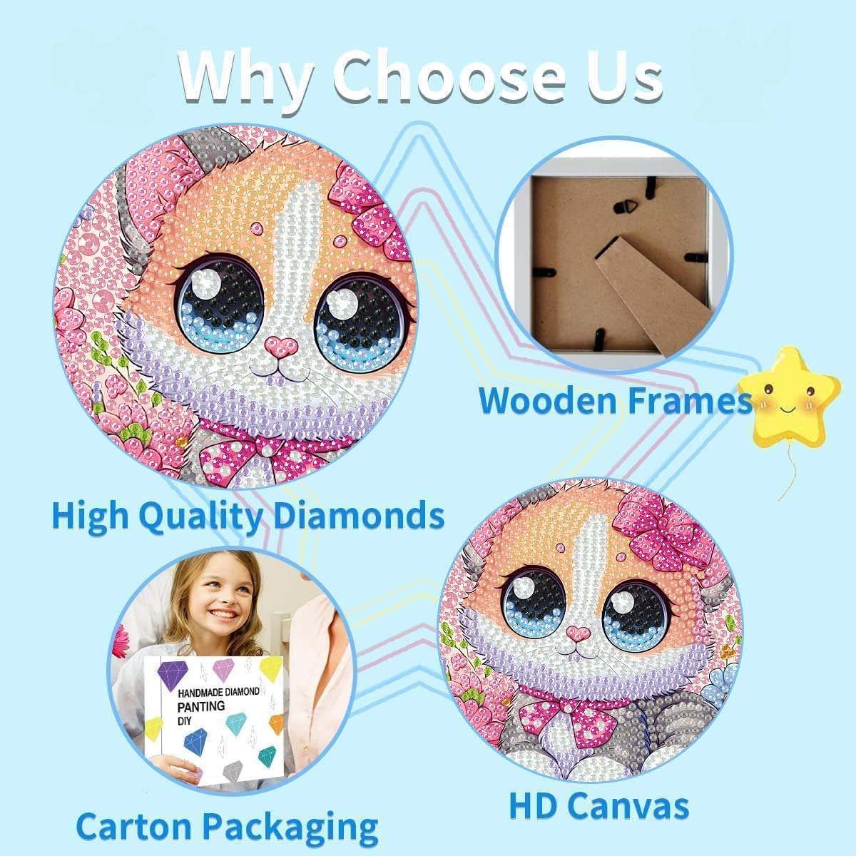 RICUVED Kit Diamond Painting Cardinali 5D Per Adulti – Diamanti Rotondi Con Animali, Arte Con Strass 30x40cm - 2