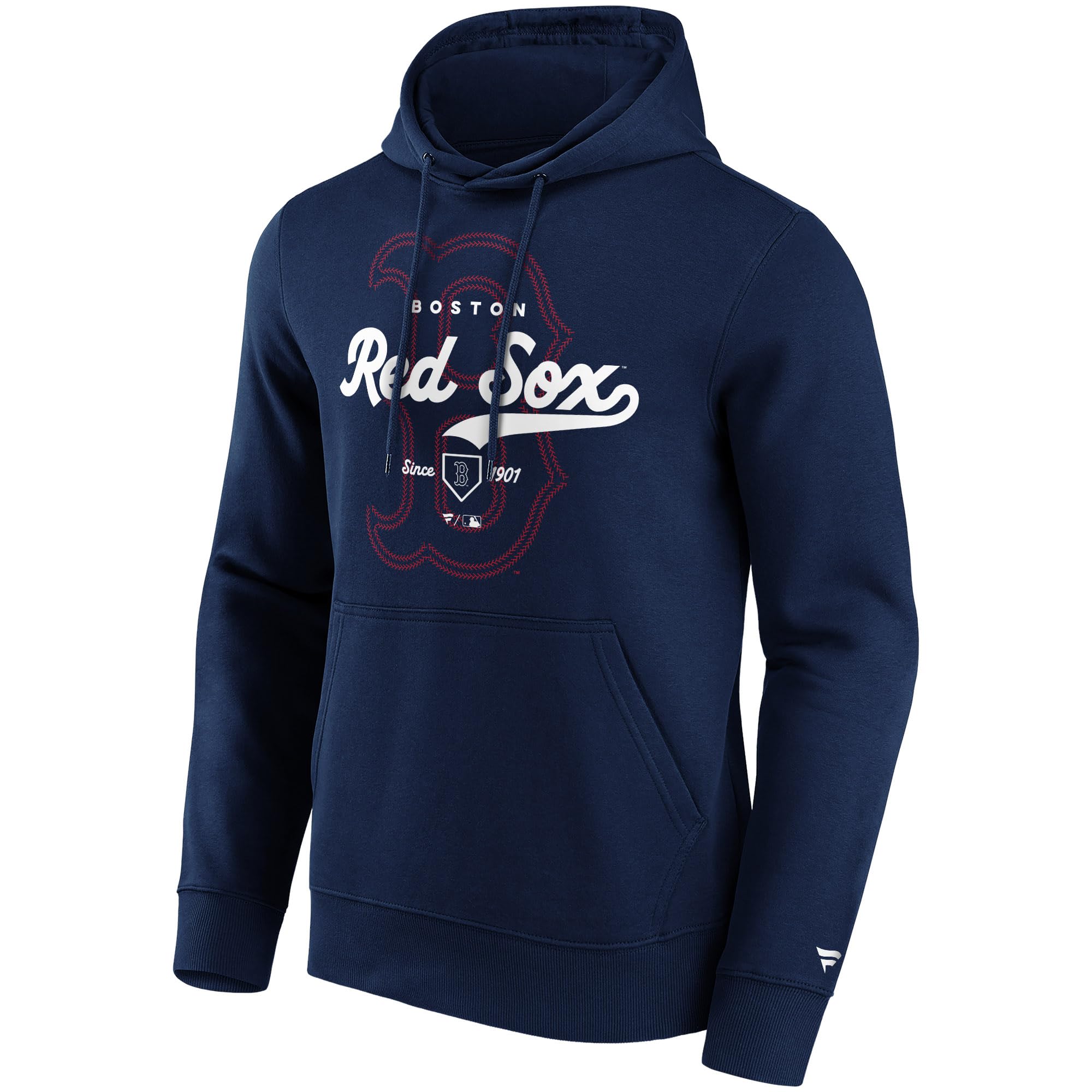 Fanatics Unisex Navy Blue Mlb Boston Red Sox Hoody Legacy Stitch Graphic Hoodie Xl