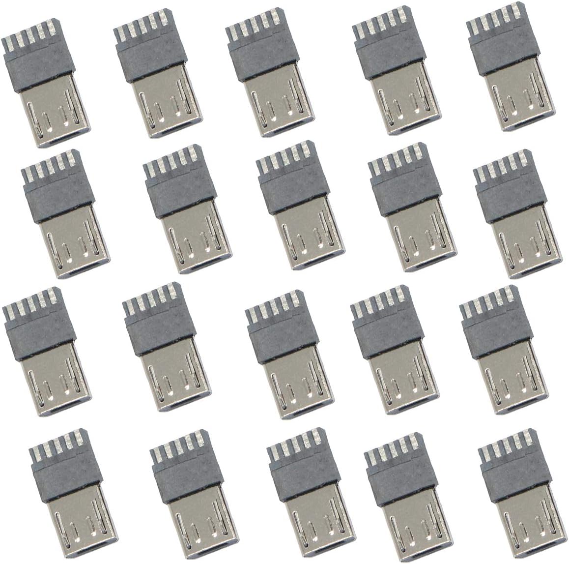 TAODAN 10pcs USB 2.0 Male Port Connector Solder Jacks USB