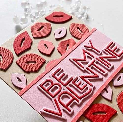 Miniatura 3 de Marco de palabras de San Valentín, troquelado de metal, con texto en inglés "You are Sweet Valentine", con texto en inglés "You are Sweet