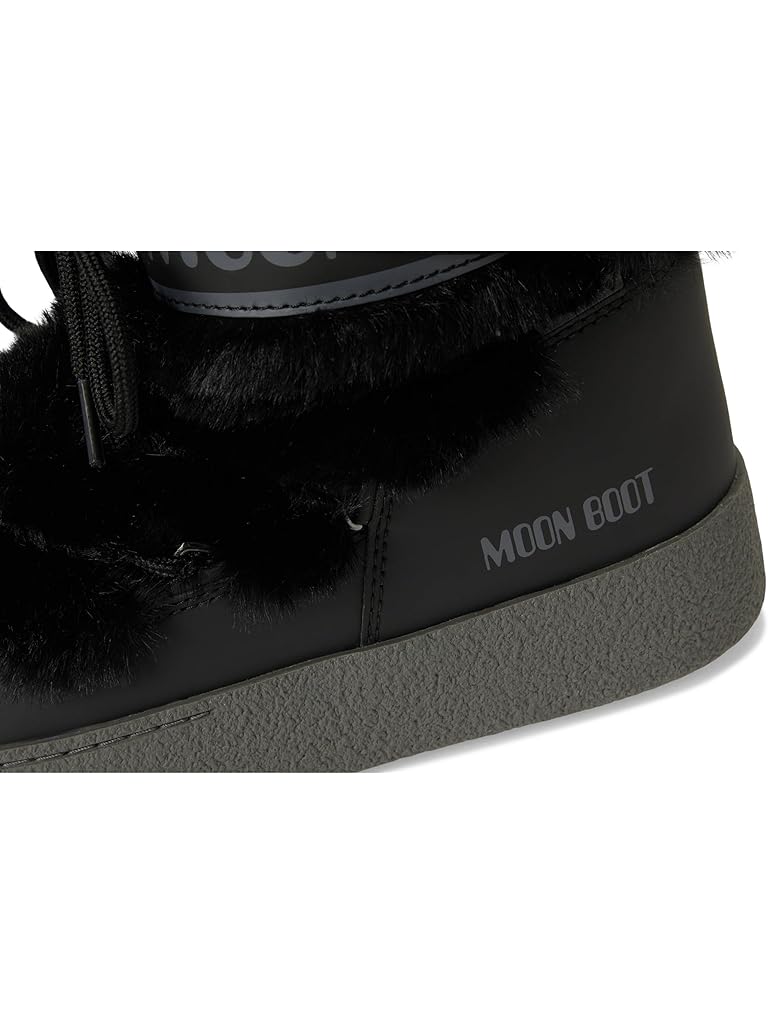 Black MOON BOOT Ltrack Faux Fur Wp