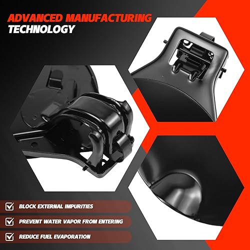 Miniatura 4 de Tapa de llenado de combustible Tapa del depósito de combustible para Chevrolet Silverado 2007-2014 GMC Sierra 2500 3500 Reemplazo de puerta de