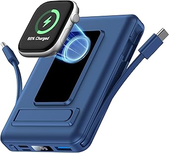 per Magsafe Powerbank, 10000mAh Caricatore Portatile Magnetico Power Bank per iPhone, Ricarica Rapida da 20W Batteria Esterna con Display LED per iPhone Air/17/16/15/14/13/12/Apple Watch