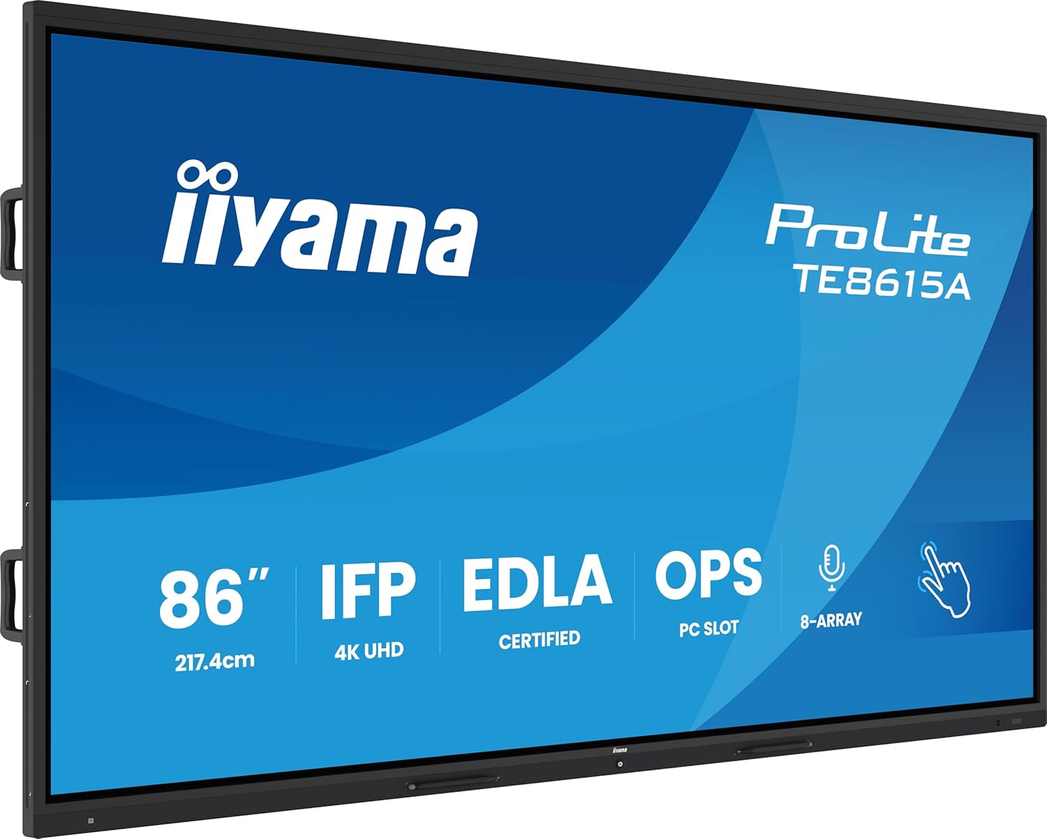 iiyama Prolite TE8615A-B1AG 86" 4K UHD Google EDLA-zertifiziertes interaktives Display