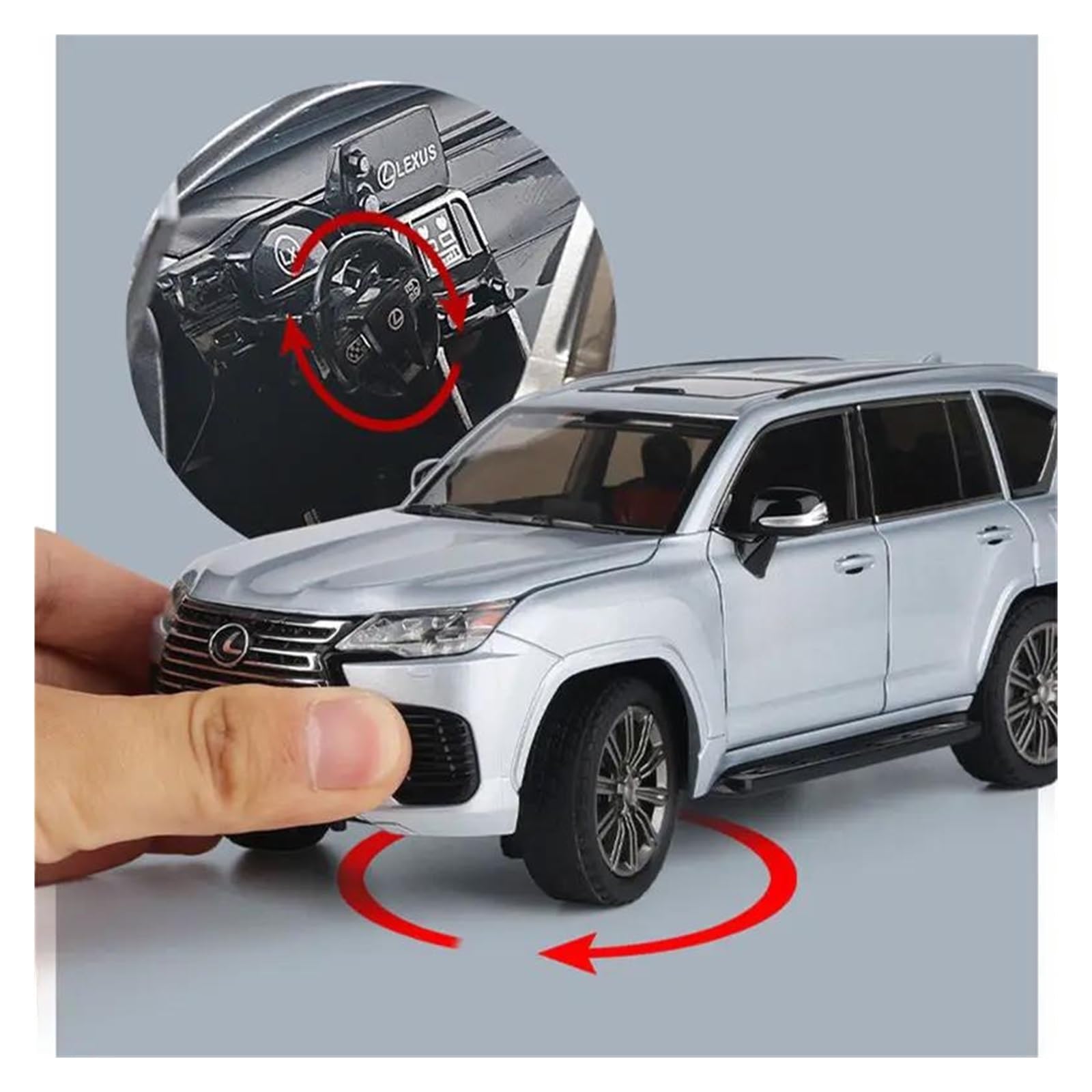 Amazon.com: 1 24 for Lexus LX600 SUV Alloy Car Model Diecast Metal