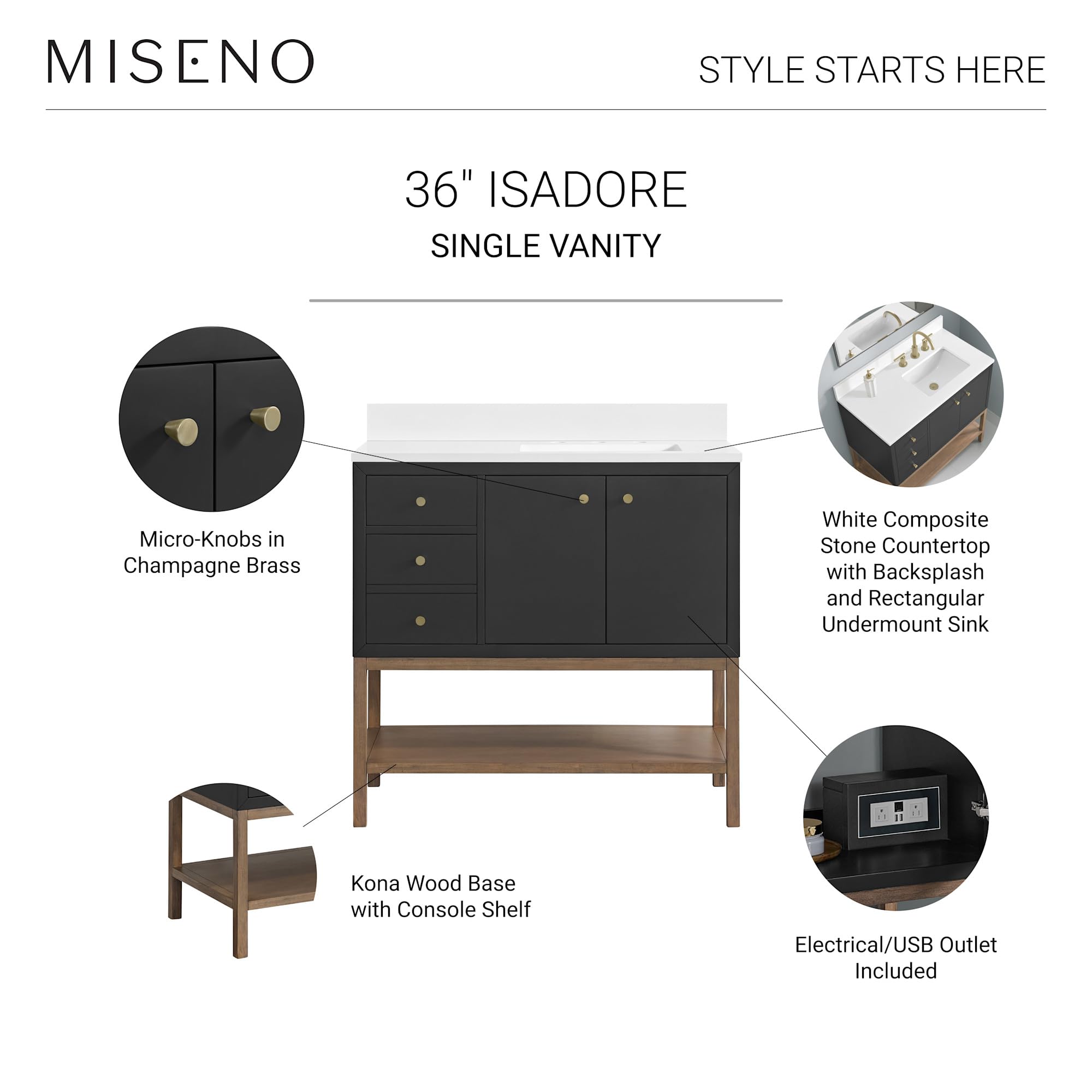 mino様36 Miseno MN254V36BW Isadore 36