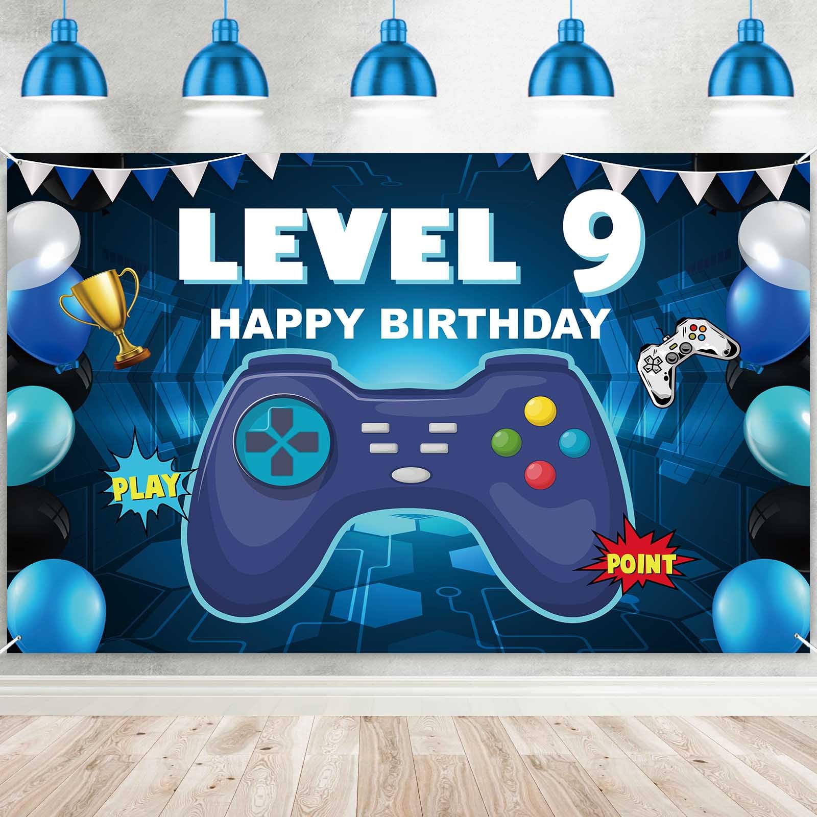 Blue And Gold 25th Birthday Decor For Men And Women
