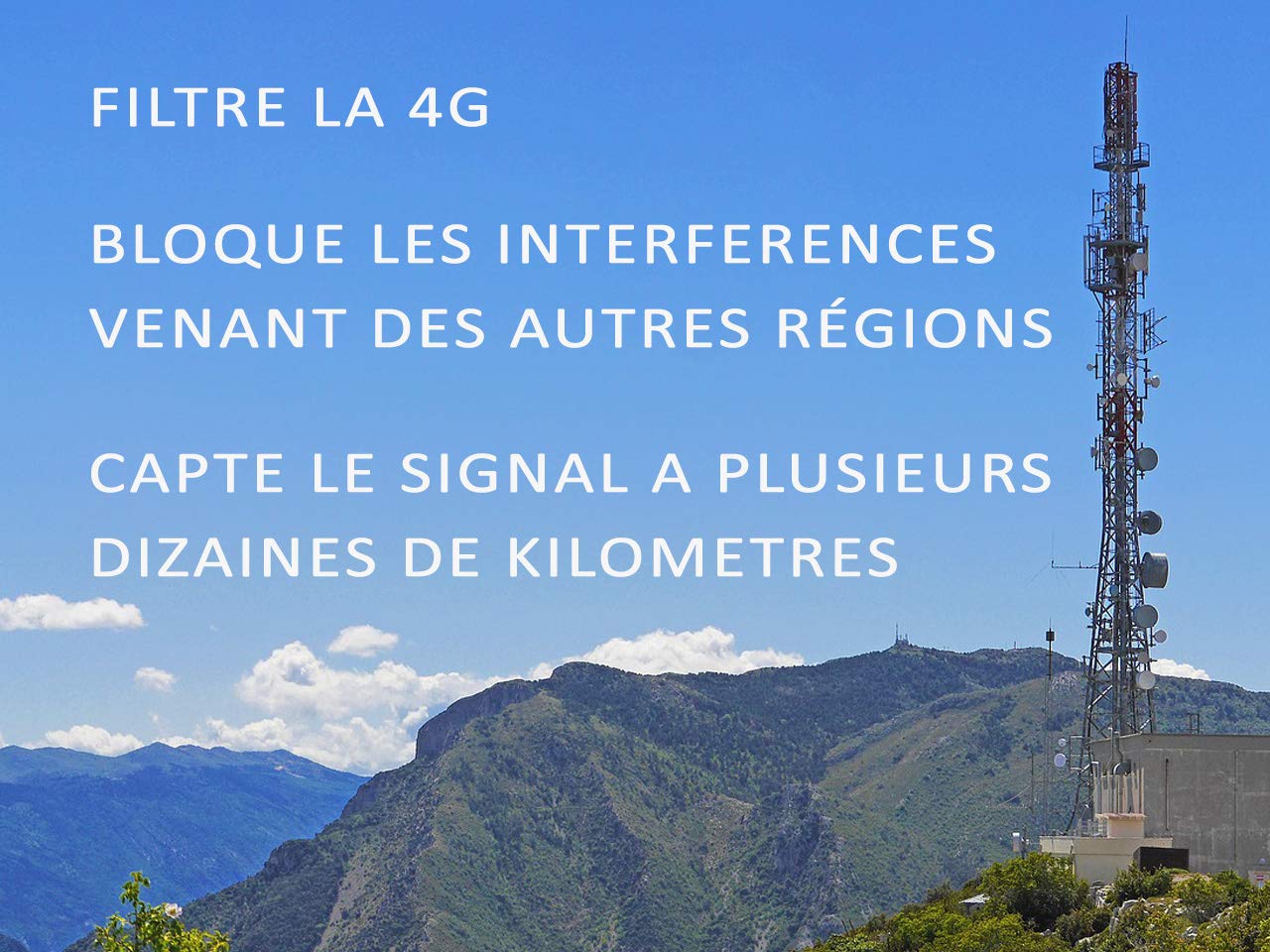 Kit Préamplificateur d'Antenne TV Johansson pour TNT Et TNT HD avec Filtre 4G/LTE Actif Et avec Alimentation. Kit Pré-Amplificateur UHF 15 à 35 DB + Alimentation Johansson