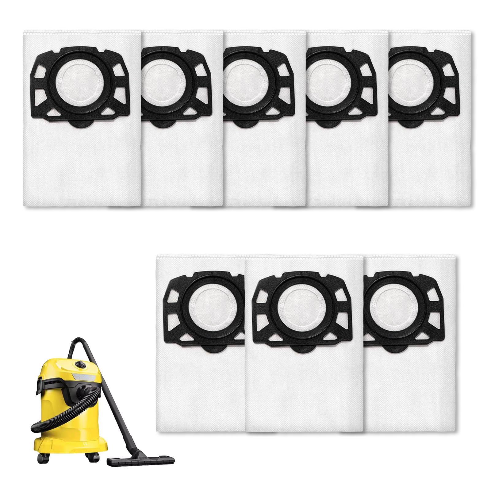 8 Pack Fleece Hoover Bags for Wet Dry Vacuum Cleaners