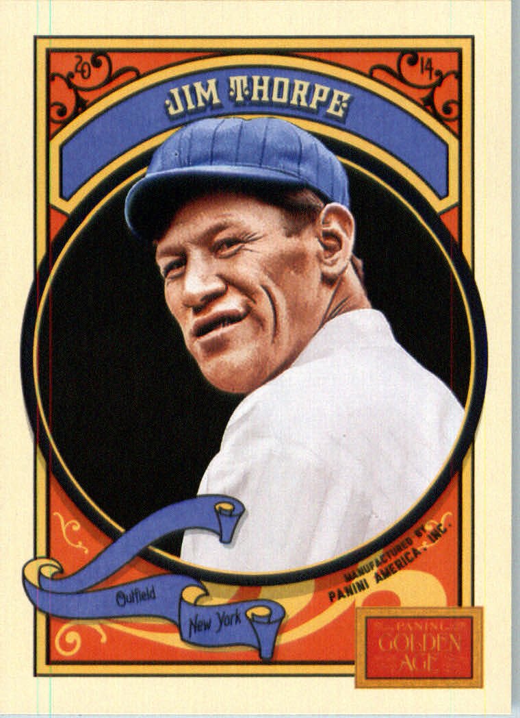Amazon.com: 2014 Panini Golden Age Baseball Card #9 Jim Thorpe