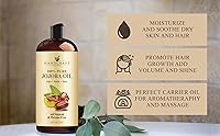 Vista 5 de Handcraft Blends Aceite de jojoba – Prensado en frío de 16 onzas líquidas – Aceite portador 100% puro y natural de grado premium para piel y cabello