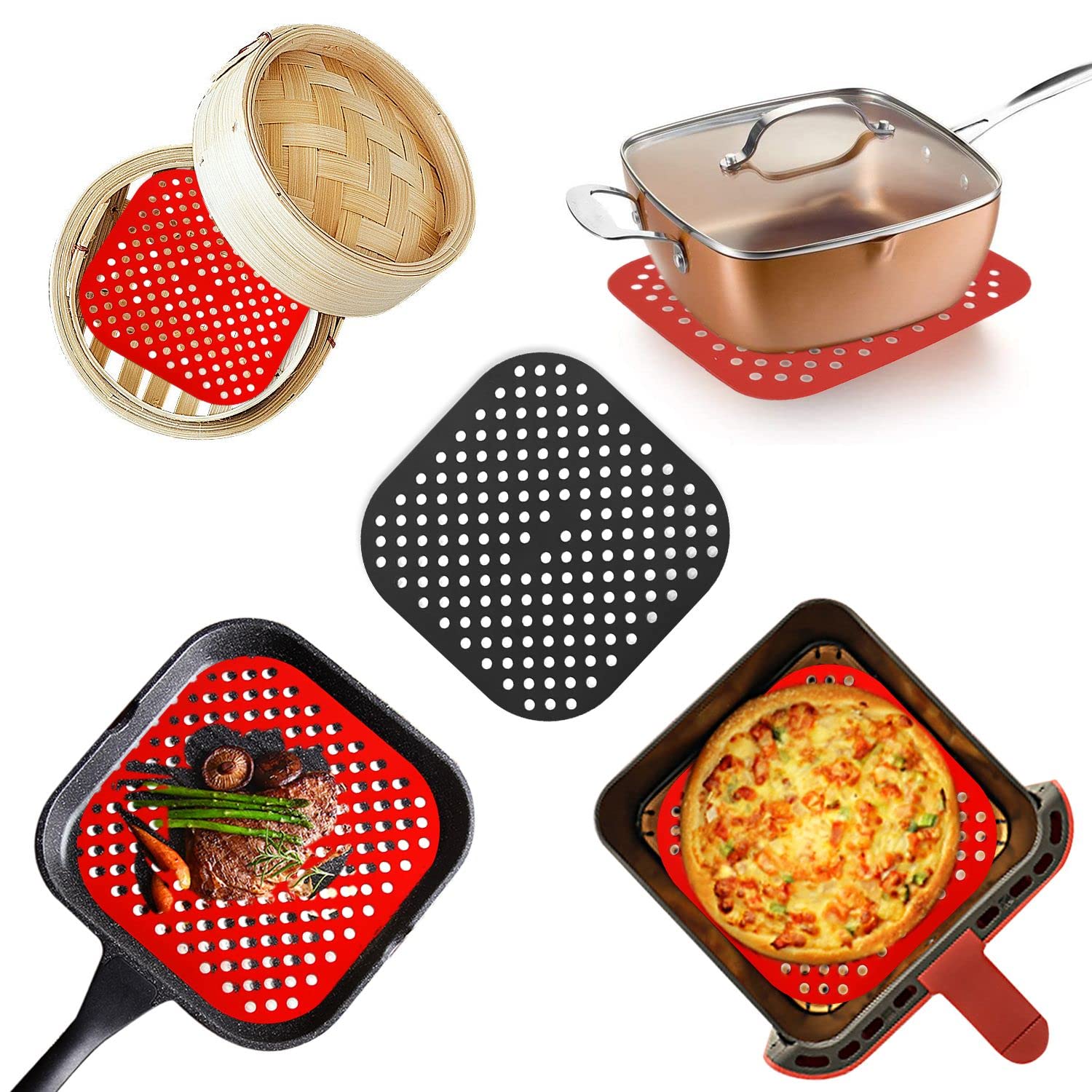 PRETYZOOM Lot De 3 Tapis En Silicone Anti-adhésif Pour