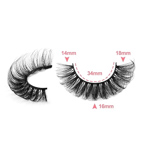 Miniatura 10 de wiwoseo Pestañas autoadhesivas, sin necesidad de pegamento, pestañas postizas de aspecto natural, reutilizables, autoadhesivas, impermeables,