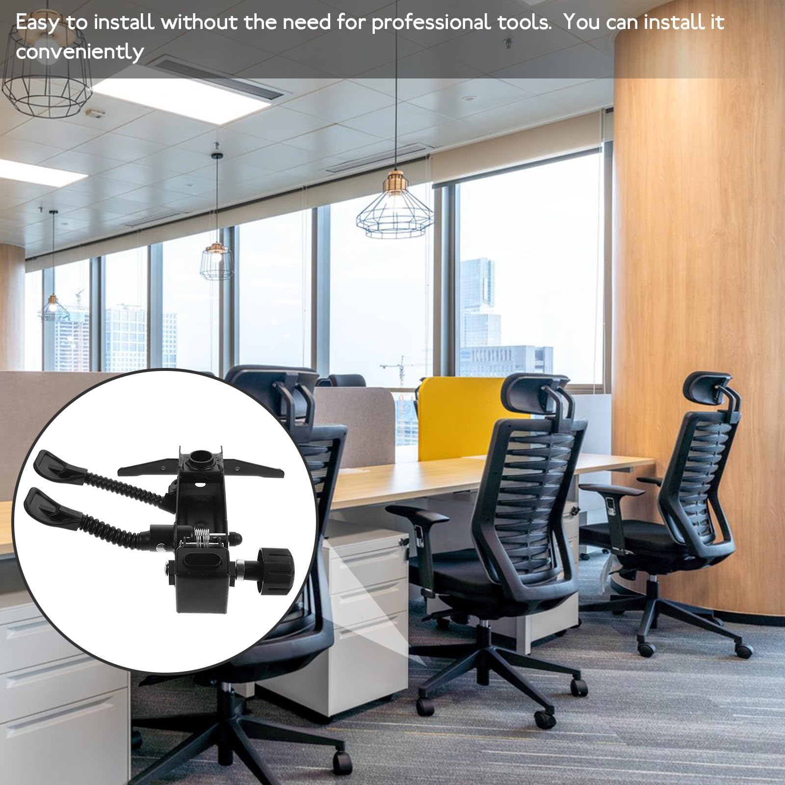 Artibetter Base de Silla Oficina Giratoria de Acero Resistente Mecanismo de Control de Inclinación Ajustable Accesorio de Repuesto para Silla Ejecutiva Ergonómicas Adecuado para Mobiliario