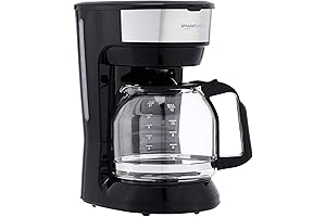 Amazon Basics 12-Cup Affordable Coffee Maker for Fresh and Flavorful Coffee