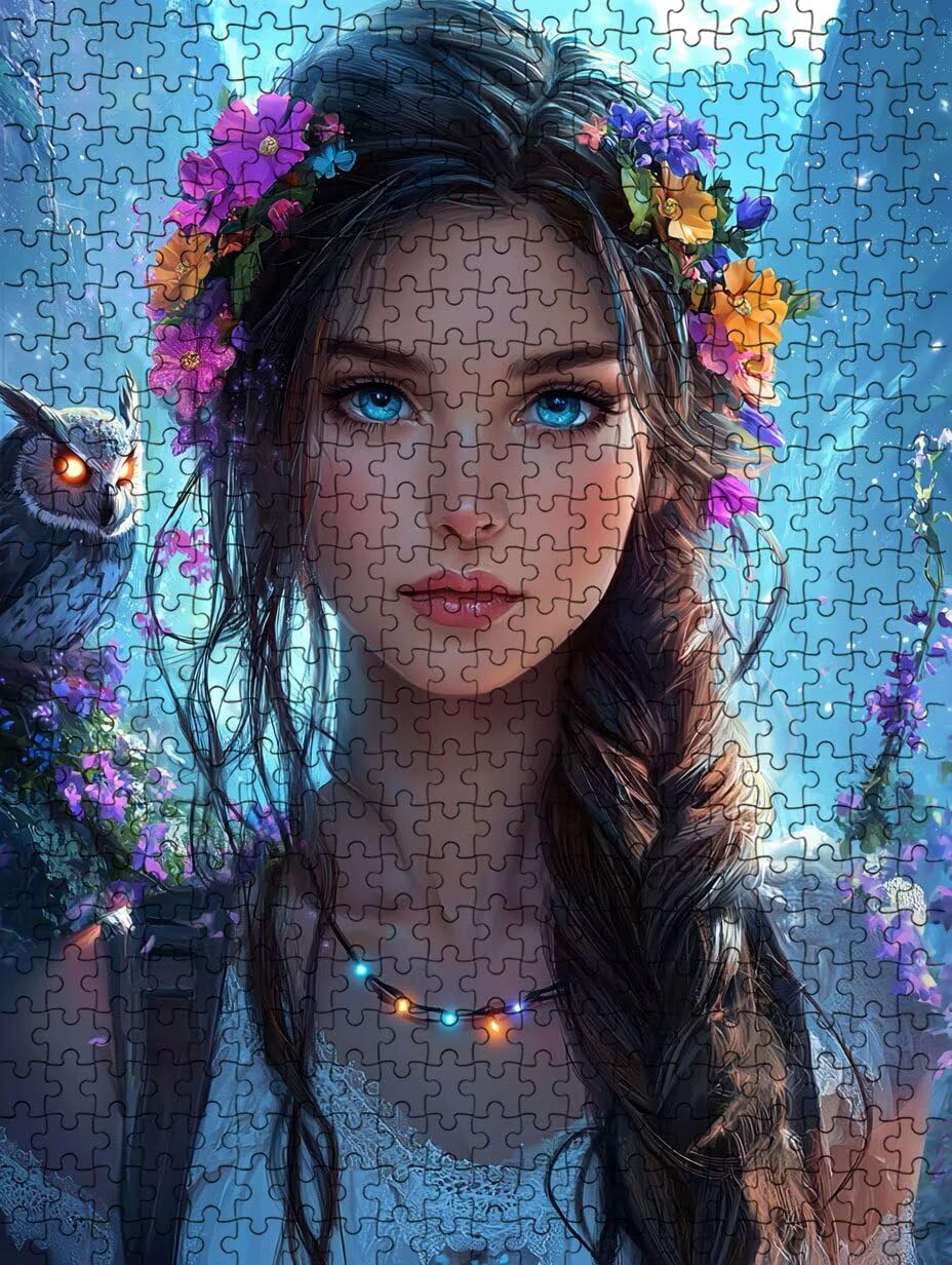 Puzzle 3000 elementów, puzzle dla dorosłych kobieta artystyczny orzeł, gra puzzli, drewniane układanki, niemożliwe klasyczne układanki, do gry edukacyjnej wyzwanie zabawki, układanki rodzinne DX0YL5