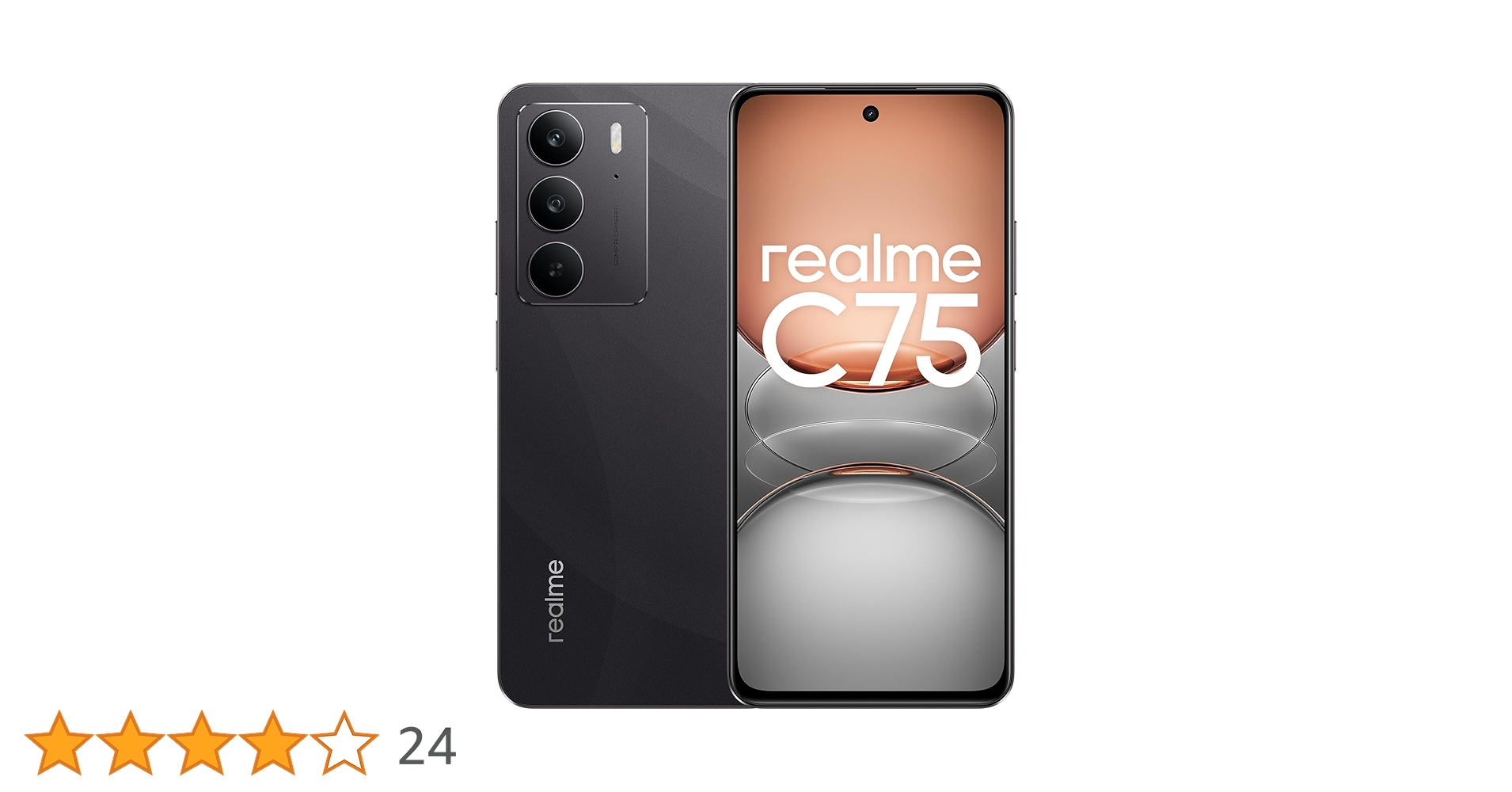 realme C75 4G Smartphone, 6.72'' 90Hz FHD Display, 6000mAh Battery