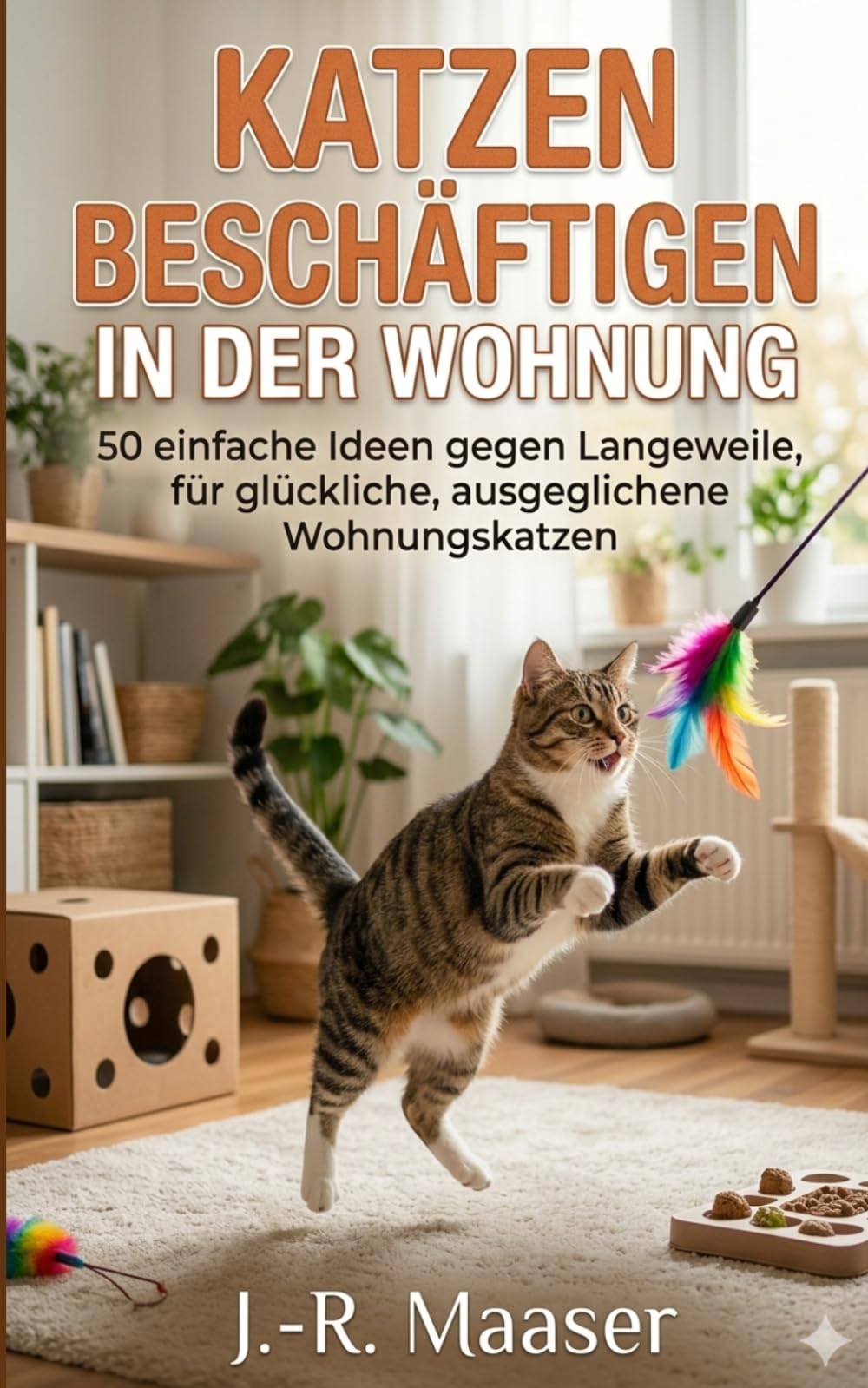 Katzen beschäftigen in der Wohnung: 50 einfache Ideen gegen Langeweile, für glückliche, ausgeglichene Wohnungskatzen