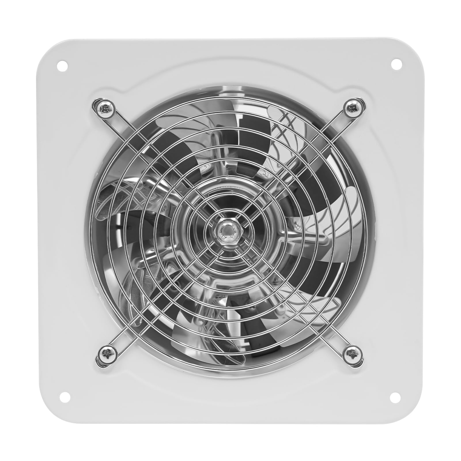 Ventilador de extracción, 650 m³/h, ventilador industrial axial, ventilador para entrada de aire de pared, ventana, 6 pulgadas, 220 V, multiusos con válvula antirretorno, para cocina, baño