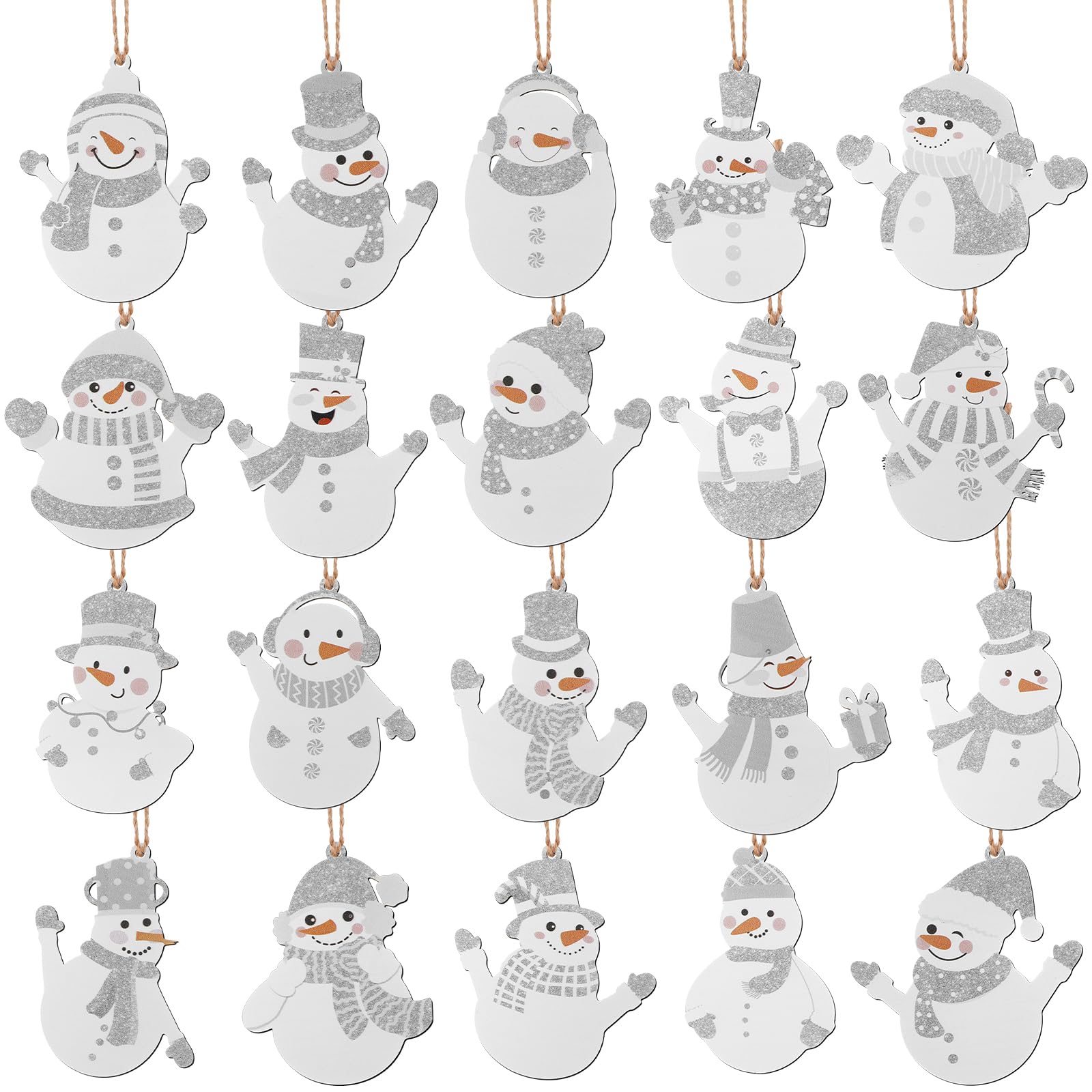 Décoration de Noël rustique MorningRo : ornements de qualité supérieure en métal