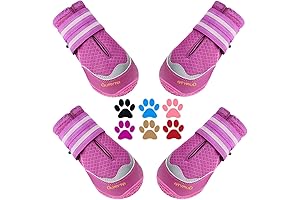 QUMY Dog Boots for Large Dogs: Hot Pavement Protection
