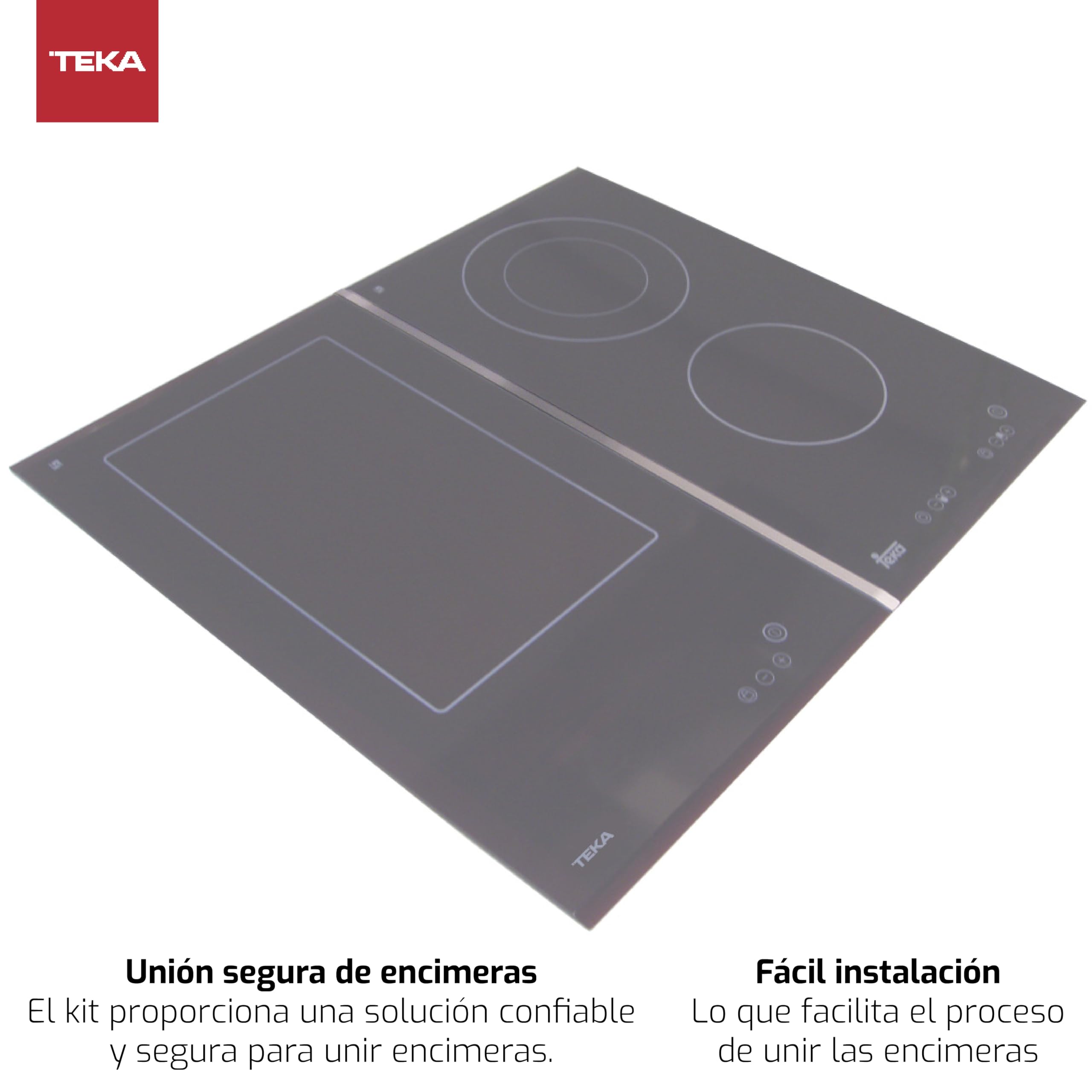 Teka EFX - Kit de Unión de Encimeras, Diseño Exclusivo para Modelos EFX, Unión Segura, Fácil Instalación, Aumenta la estabilidad, Color Acero Inoxidable