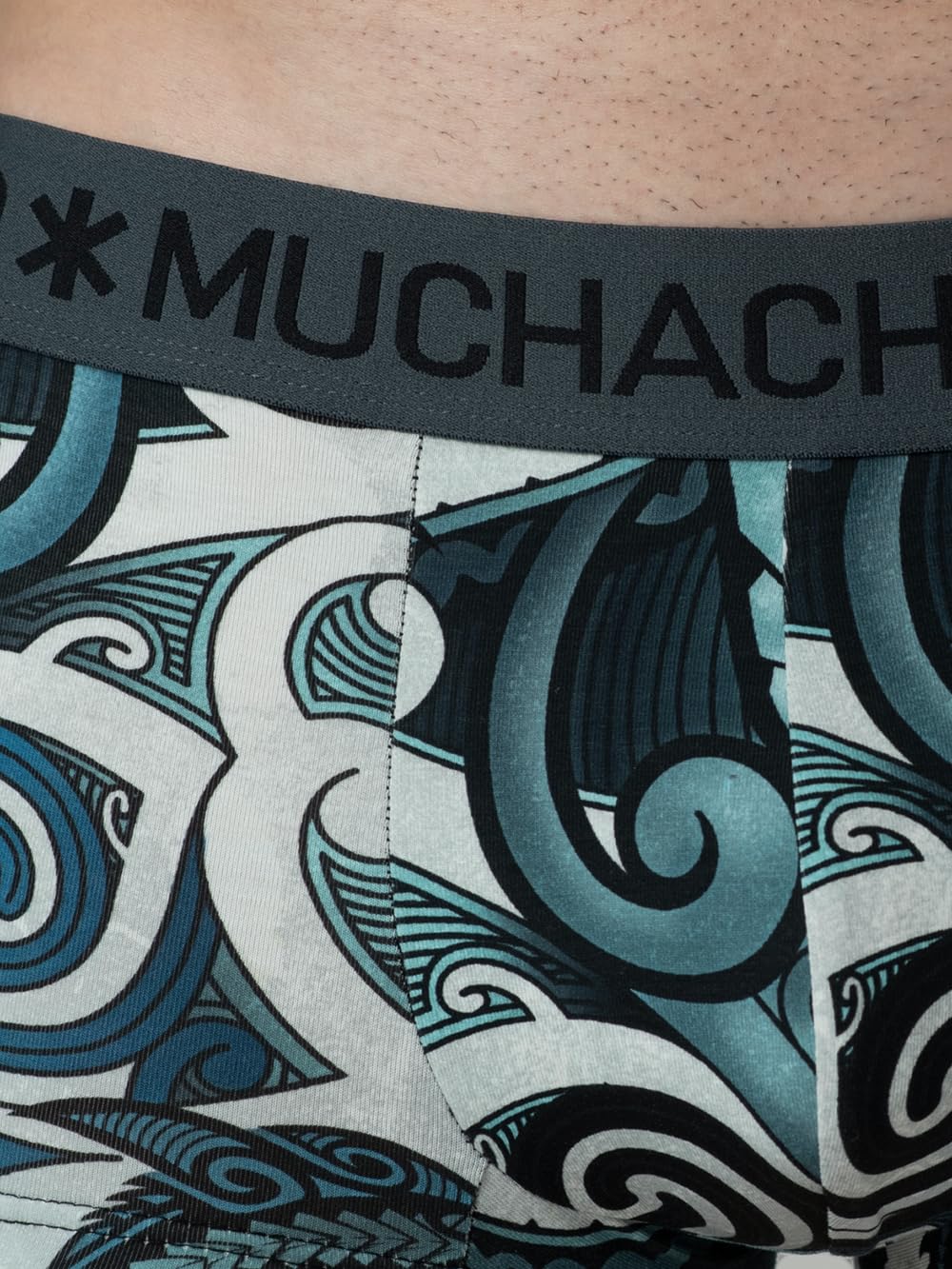 Muchachomalo Uomo Trunks 3-Pack, Fantasia, Cotone, Fascia Elastica