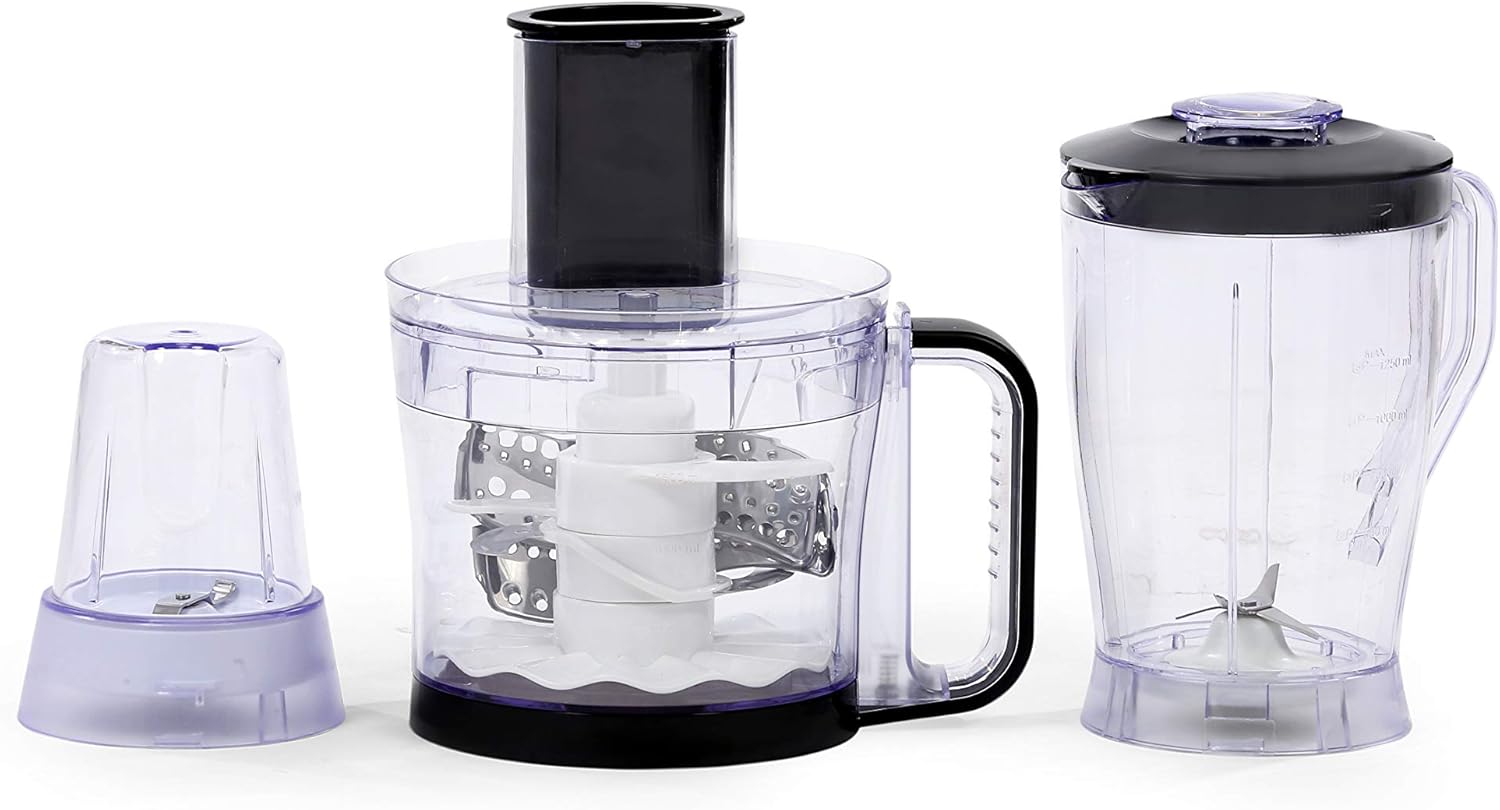 Midea MJFP60E1 Food Processor components laid out