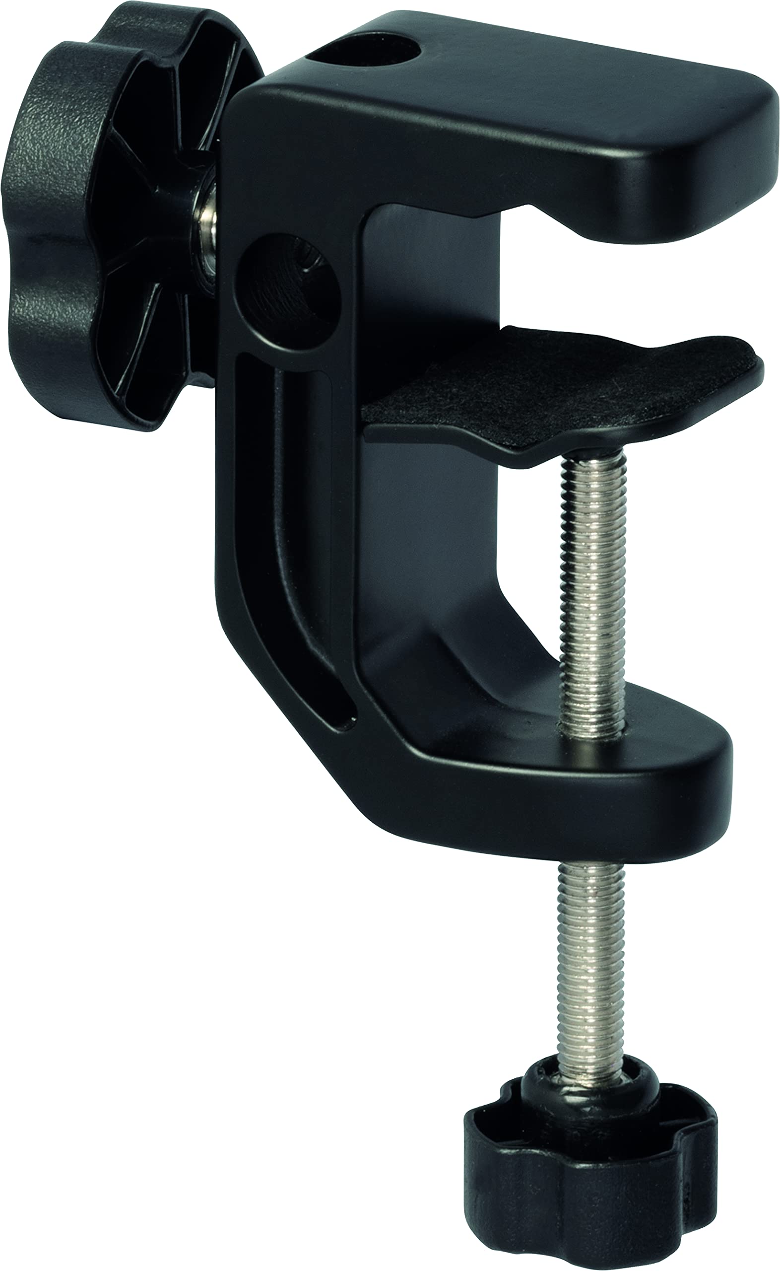 QUIK LOK - A/26 BK PIED MICRO BROADCAST, Pied de Table pour Micro, Finition Noire Satinée