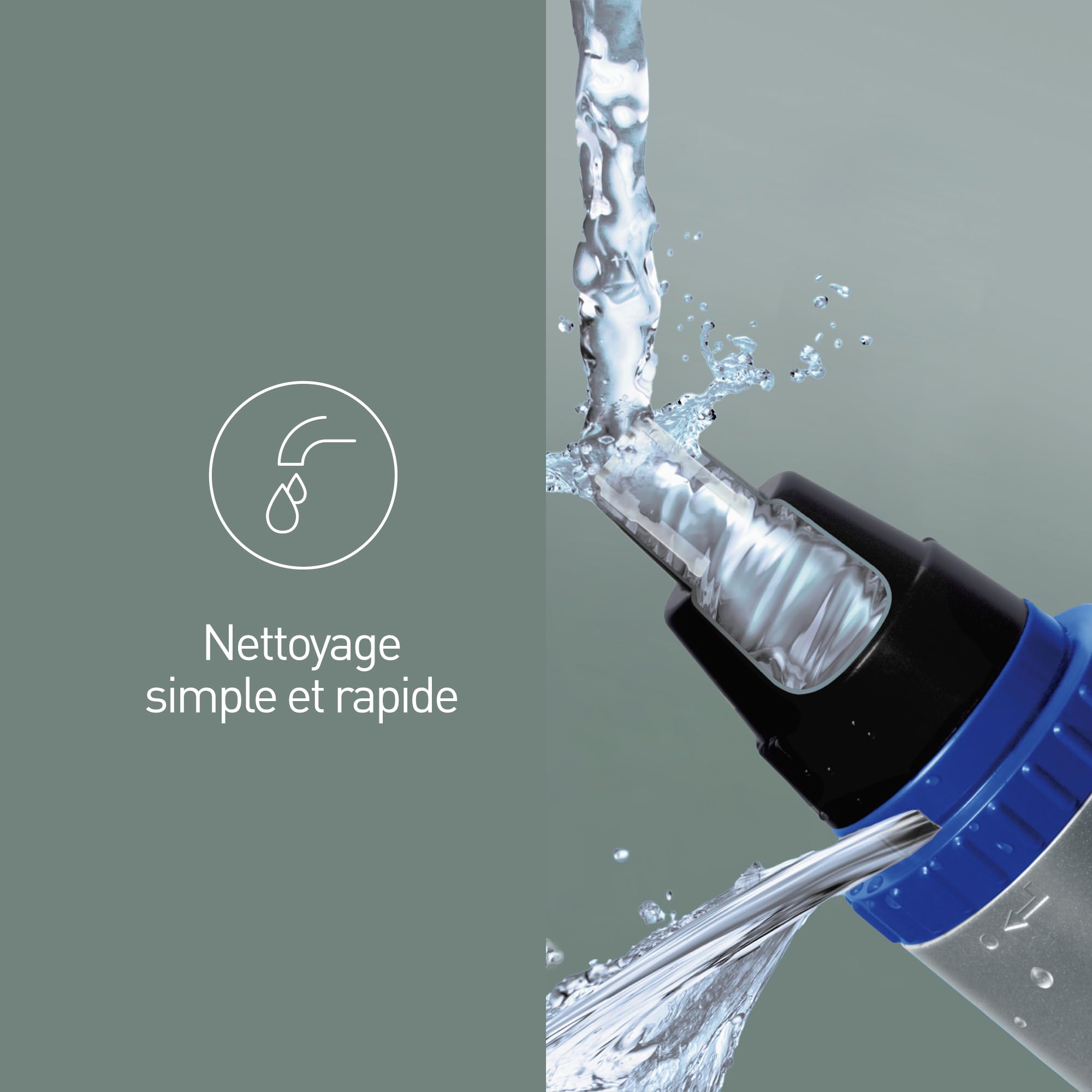 Panasonic - Personalcare ER-GN30-K503 | Tondeuse Multi - NezOreillesSourcils Coupe de précision Alimentation sans fil Fonctionne avec piles Wet & Dry Noir