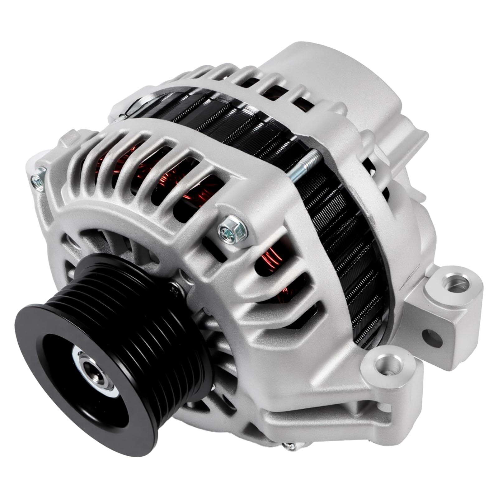 13966 New Alternator Fit for 2002-2006 for Honda CR-V L4 2.4L, for 2002 2003 2004 2005 2006 for Acura RSX L4 2.0L, 90Amp 12V Automotive Replacement Alternators 13966N-image-5