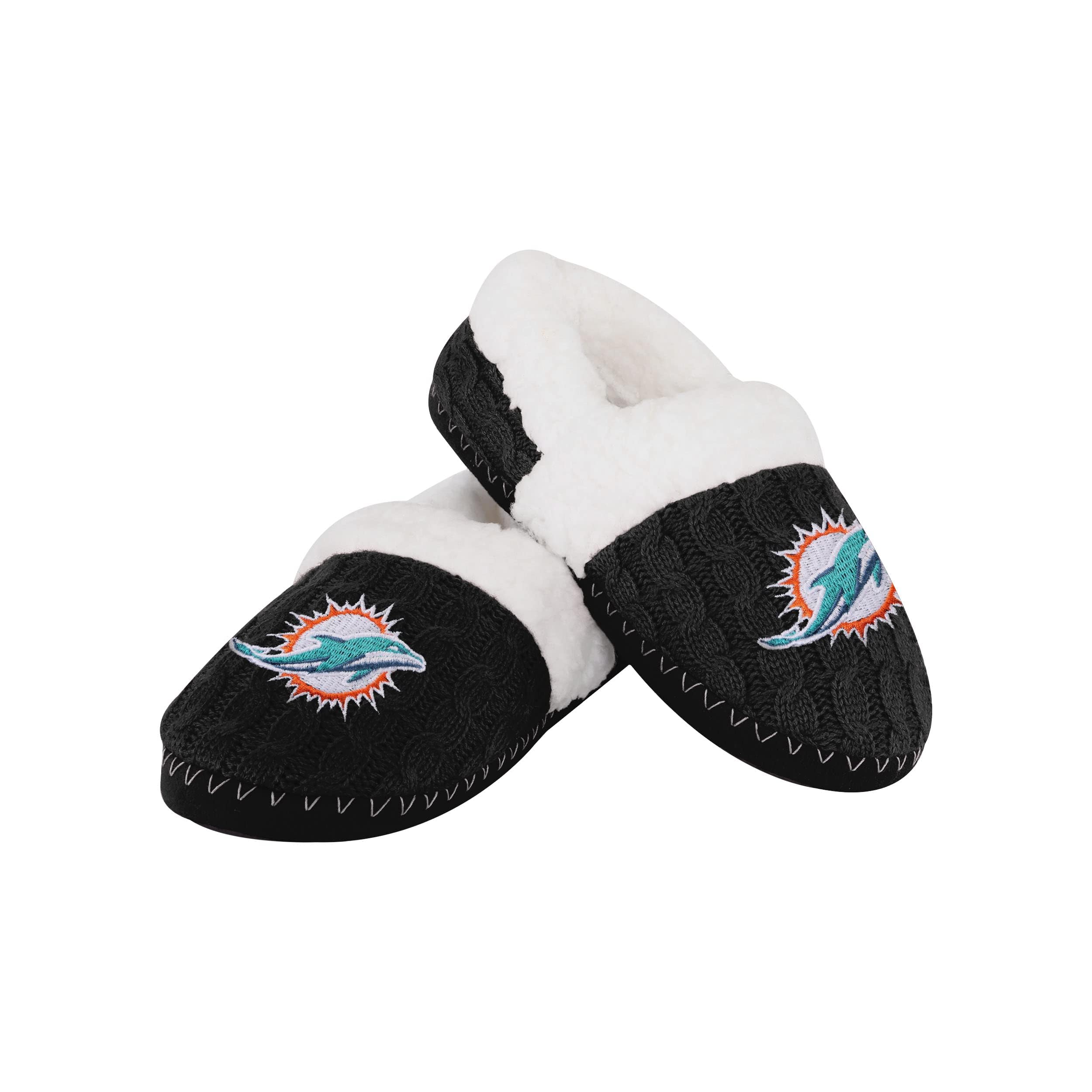 FOCO Womens NFL Team Color Moccasin Slippers