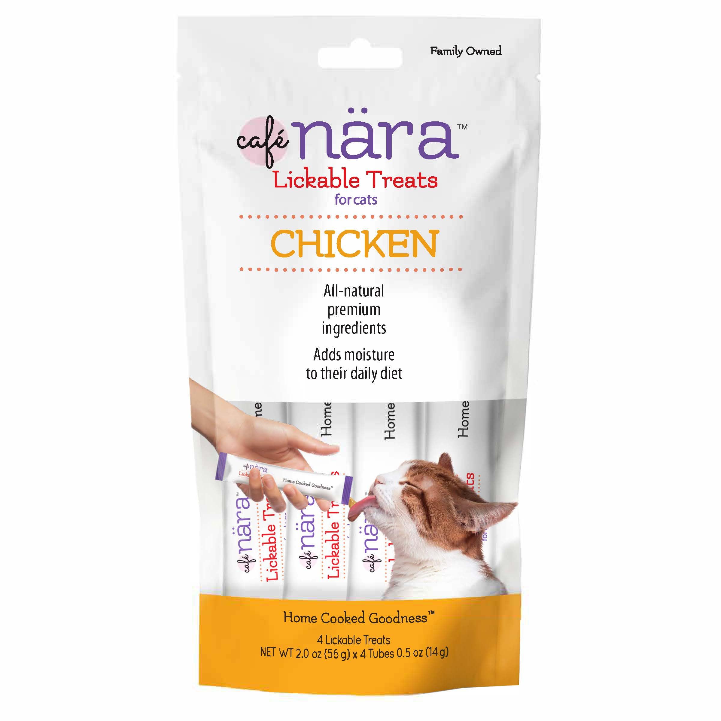 Café Nara Chicken Flavored Lickable Treats for Cats - Pack of 12