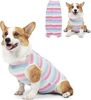 Dog Recovery Suit Dog Onesie for Surgery Recovery, Dog Surgery Recovery Suit for Small Medium Dogs, E-Collar Alternative After Surgery Wear Anti Licking Abdominal Wounds Pet Surgery Recovery Suit