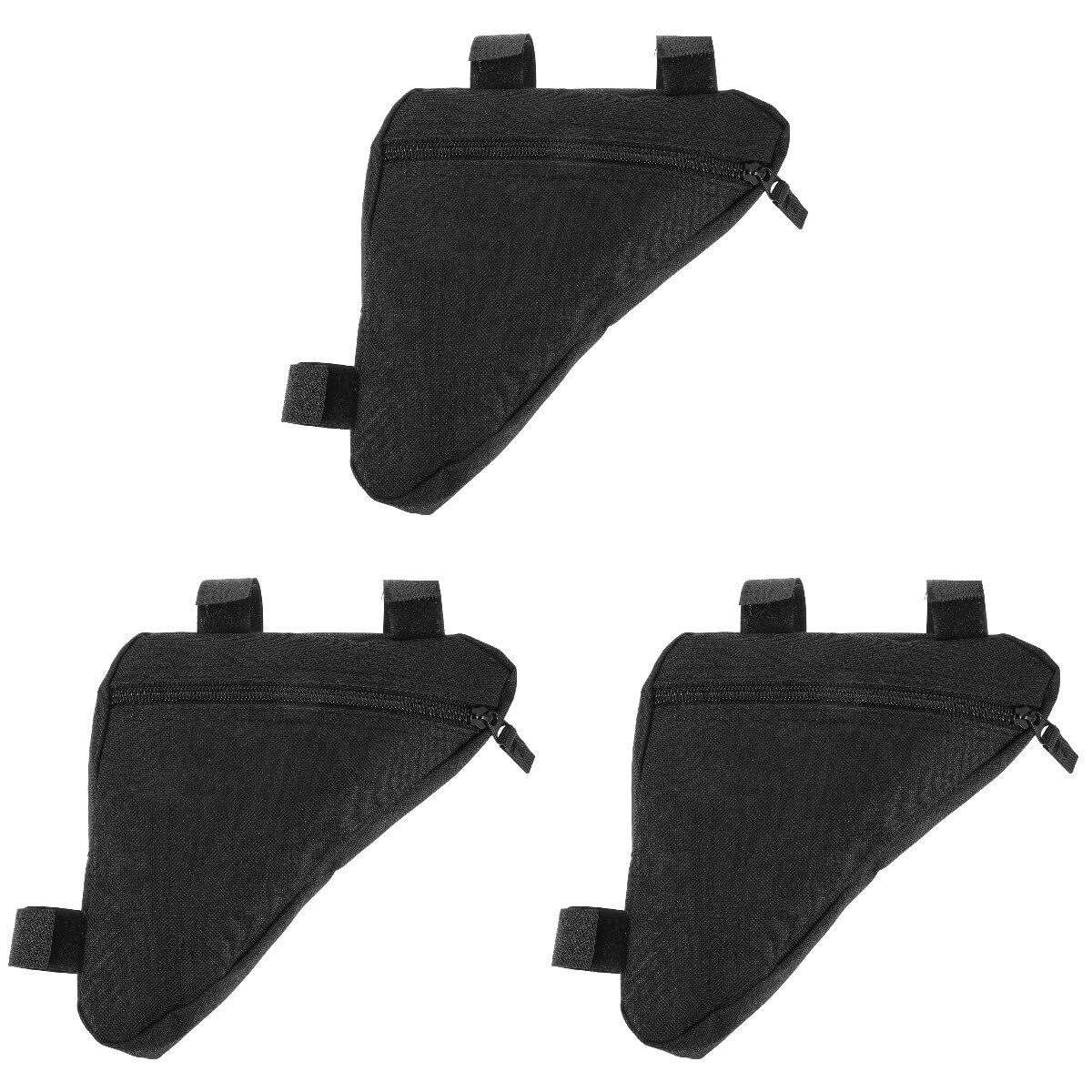 INOOMP 3pcs Bike Frame Bag for Men Portable Multi-Function Accessories Pouch Mountain Bike Bag Straps for Secure Storage for USB Keys and
