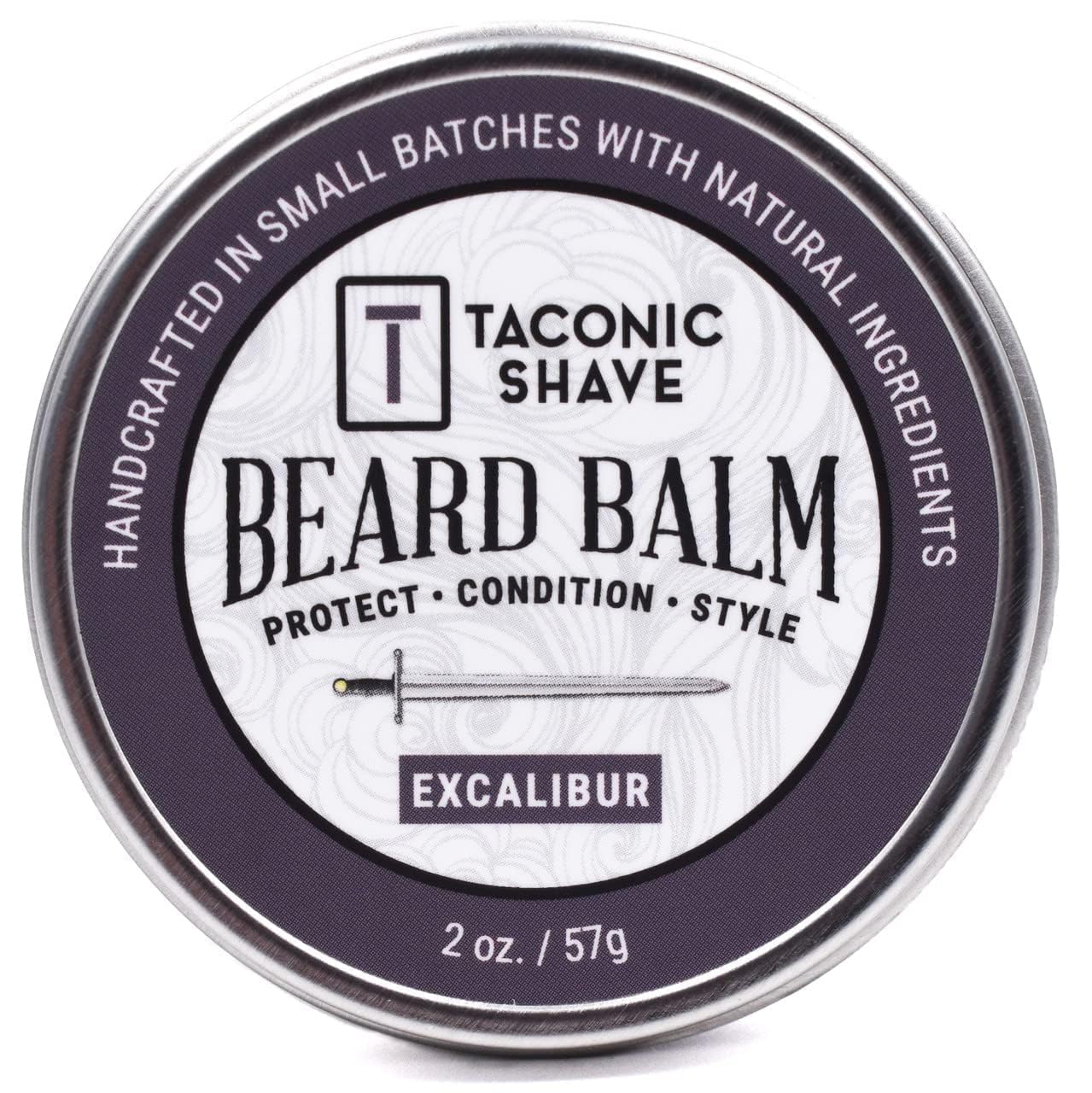 Taconic Shave. Conditioning Beard Balm for Men, Shines, Conditions, Holds & Smooths | All Natural Formulation. 2 Ounce Size (Excalibur) Taconic Shave. Conditioning Beard Balm for Men, Shines, Conditions, Holds & Smooths | All Natural Formulation. 2 Ounce Size (Excalibur)